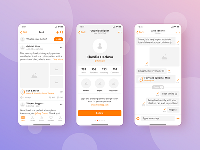 Wireframe screens v2 app screens chat feed free ios templates profile prototyping wireframe wireframe templates