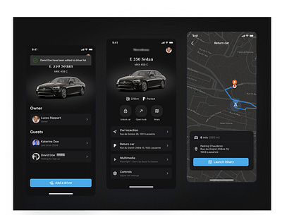 Car Sharing Feature - Mobile application android app design ios mobile prototype ui user interface ux