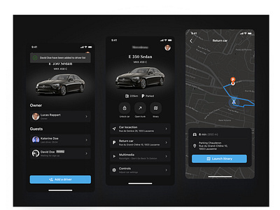 Car Sharing Feature - Mobile application