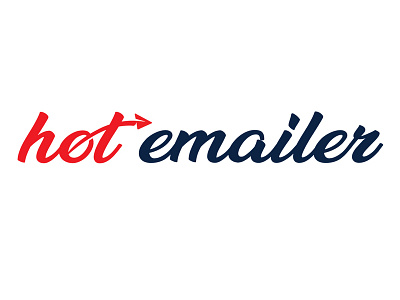 hot emailer illustration logo logo design