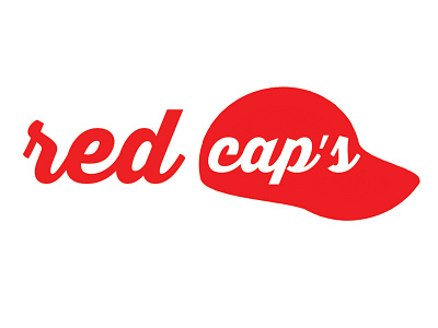 Red Caps branding logo logo design