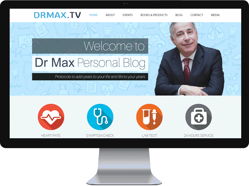 Dr Max doctor website doctor website design ui user interface website website design