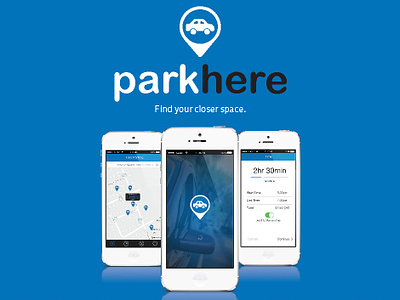 Park Here applicaiton application ui application ui design mobile application parking application uid uidesign user interface design