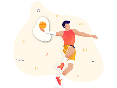 Basketball Player Illustration