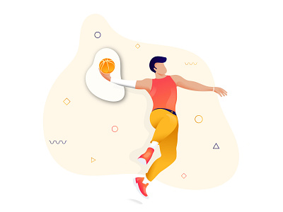 Basketball Player Illustration2 By Art Boxx On Dribbble