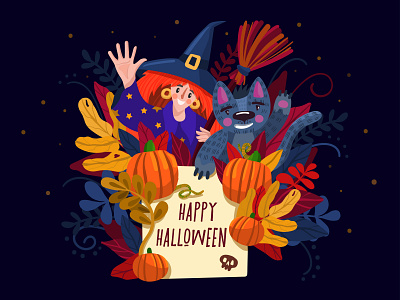 happy halloween 2020 adobe illustrator character graphics illustration poster vector vector art vector illustration