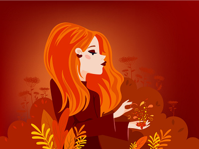 Magic autumn adobe illustrator flat graphics illustration vector vector art vector illustration web