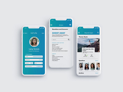 An social Application for an Adoption organization adoption app blue ui ux