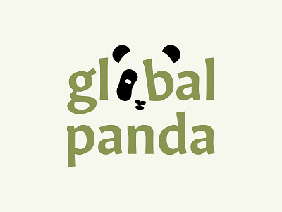 Panda Logo bear blackandwhite dailylogochallenge global identity illustrator logo panda vector