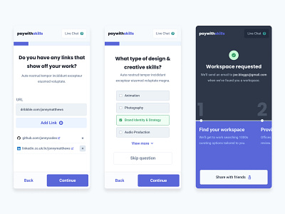 paywithskills | onboarding