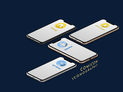 Icon Set Made for a Comicon App