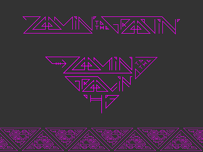 Zoomin to the Groovin H3 typography design groove illustration lettering rave tribal typography vector zoom