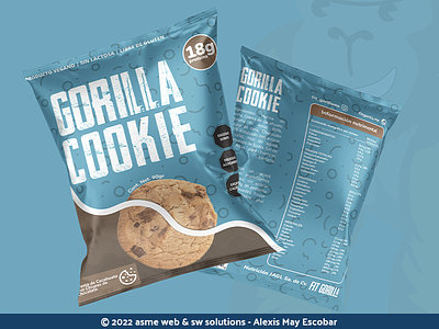 GORILLA COOKIE brand design branding graphic designer packing