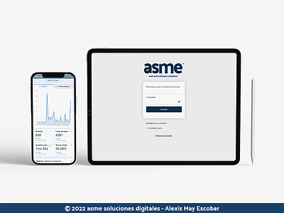Panel Asme branding dashboard graphic design motion graphics website