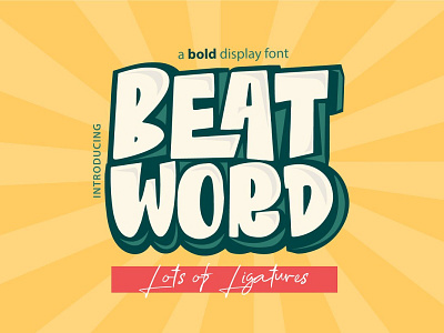 Beat Word Free Font big display download download free font font free typography
