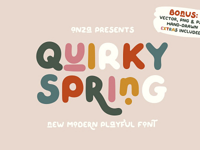 QUIRKY SPRING Free Font design download download free font font free logo script typography