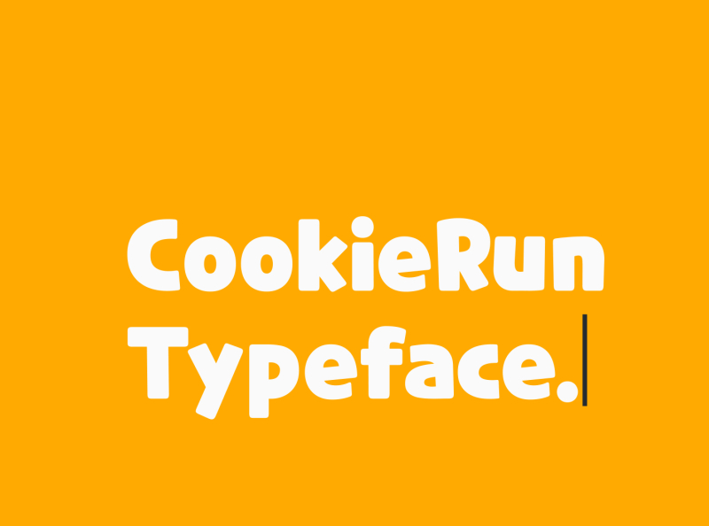 CookieRun Free Font by FONTSrepo on Dribbble