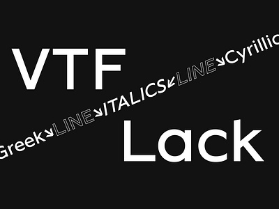 VTF Lack Free Font