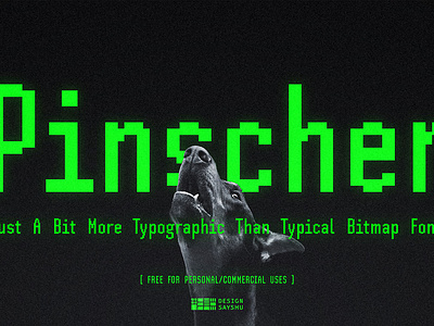 Sh Pinscher Free Bitmap Font bitmap download download free font font free pixel typography