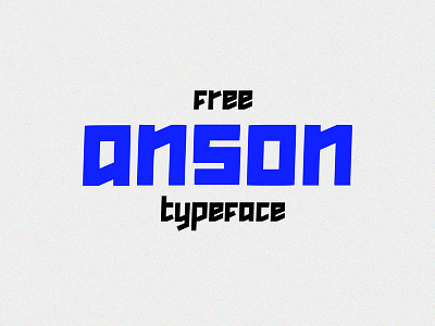 Anson Free Typeface design download download free font font free typography