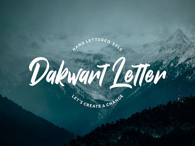 Dakwart Letter Free Font