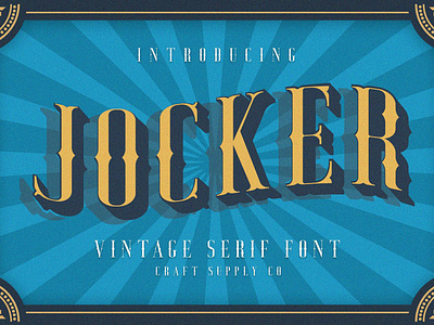 Jocker Free Font download download free font font free serif serif font vintage