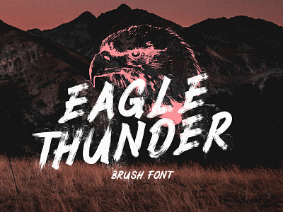 Eagle Thunder Free Brush Font brush brush font download download free font