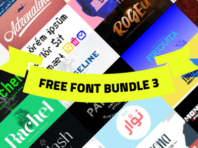 +100 Free font bundle 3