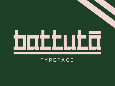 Battuta Free Typeface