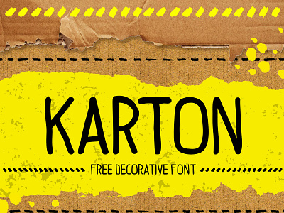 Karton Free Font download download free font font free hand drawn