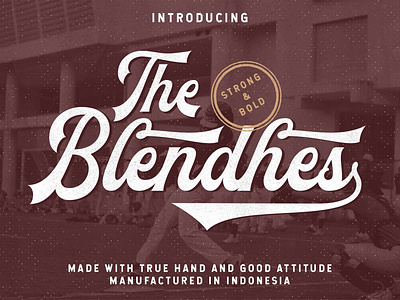 The Blendhes Free Font download download free font font free script