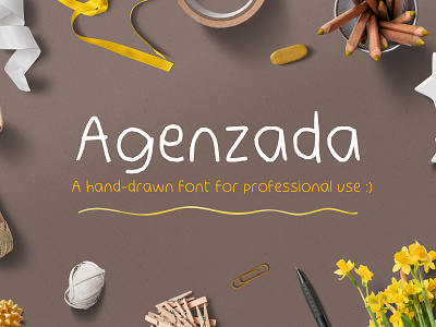 Agenzada Hand Drawn Free Font download download free font font free handwritten handwritten font script typography