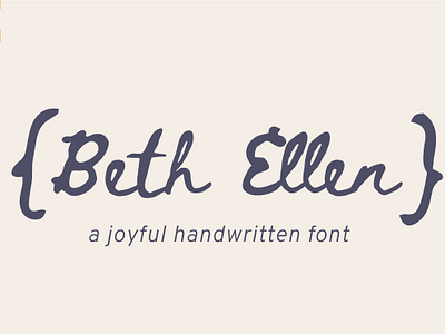 Beth Ellen Free Font design download download free font font free typography