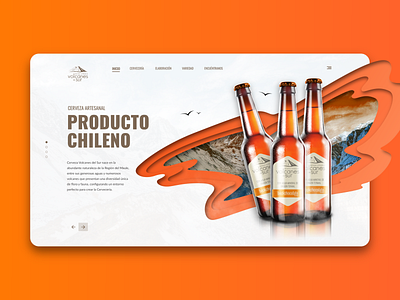 Volcanes Del Sur beer design product design product designer ui webdeisgn