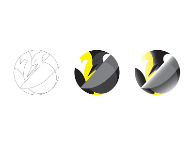 Bird bam bird birds black branding design graphic design graphic designer icon illustration iran logo prosses vector yellow
