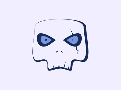 Skeleton face 1 skeleton toast blue لوگو