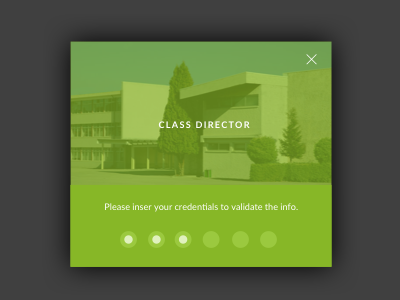 Class Director Login login popup