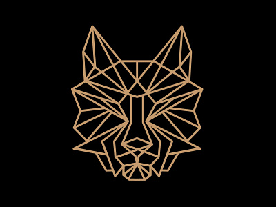 lion line art geometric abstrac animal caracter design design geometric illustration line art lion mascot logo vector