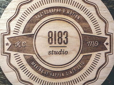 8183 Studio Coaster Final Product badge coaster kansas city laser etched photography wood