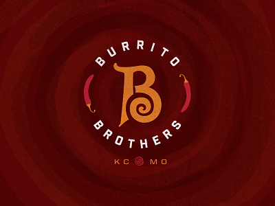 Burrito Brothers KC b logo branding brothers burrito food kansas city logo mexican food restaurant