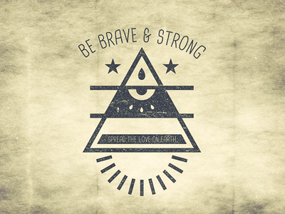 Be Strong ardian badges hipster logo radityo resources retro template triangle vector vintage