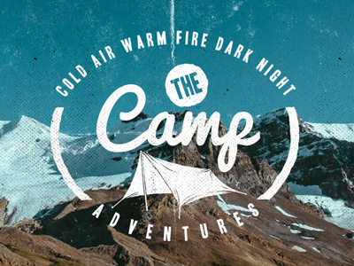 Camping adventure camp camping handdrawn logo outdoor retro template vector vintage