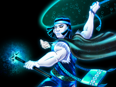 Blue Inka Chaski blobbiemundo blobbies card chaski chasqui inca inka jorge peru sling tcg warrior