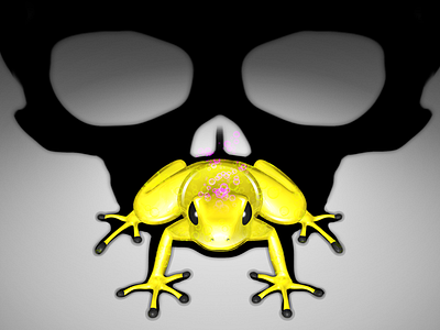 Yellow Golden Dart Frog 3d blobbiemundo blobbies card dart frog golden jorge peru tcg venom