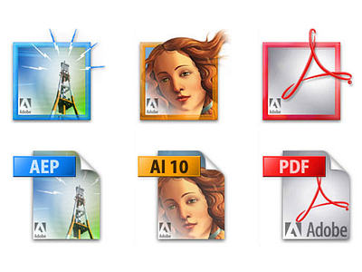 Adobe Icons acrobat adobe after effects icons illustrator jorge