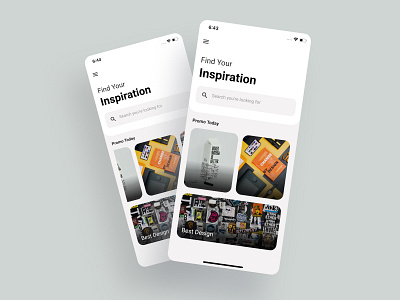 Day 01 - Inspiration Application UI Design