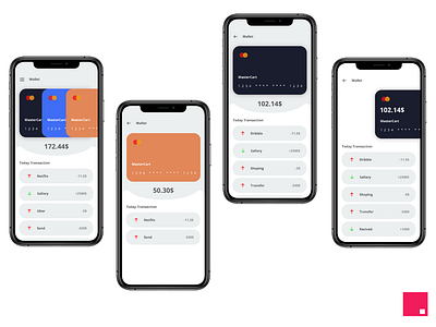 Wallet Application Design and Animation in Invision Studio afgprogrammer app application design invision invision studio ios payment studio ui ui ux ux wallet
