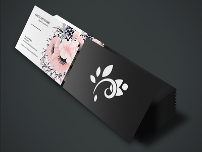 Eric's Art Store | BusinessCard art brand branding businesscard businesscards businessowner creative design flower graphicdesign icon illustrator logo namecard printing store typography vector