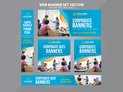 Business Web Banner Set Vector banner ad banner ads banner design banner set banner template banner vector business banner corporate banner education banner flyer brochure google adwords google banner illustration logo icon psd banner real estate banner typography vector banner web banner set web banners