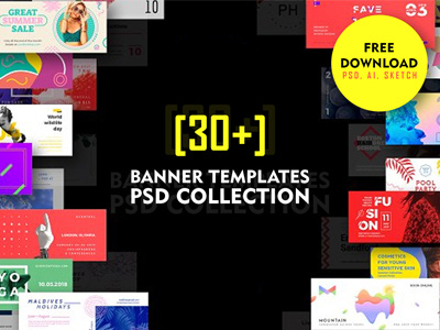 Free Banner Templates – PSD, Ai, Sketch [30+]